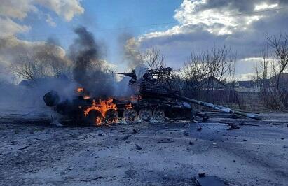 Ukrayna ordusu rus tankını belə məhv etdi - VİDEO
