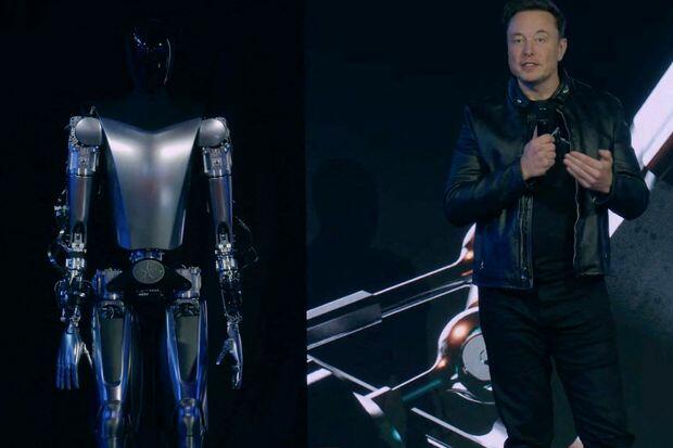İlon Mask insanabənzər robotunu təqdim etdi