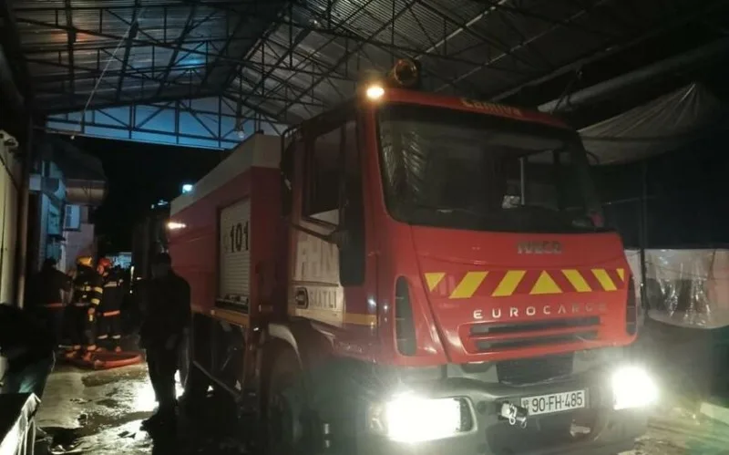 Sabirabadda Mərkəzi Bazardakı yanğının vurduğu ziyanın miqyası məlum oldu
