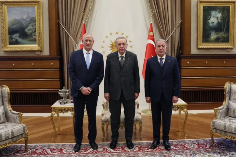 Ərdoğan Benni Qantzı qəbul etdi