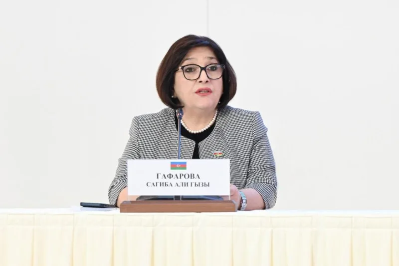 Sahibə Qafarova mətbuat konfransına qatıldı