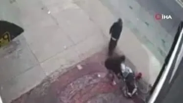 Maraqlı qəsb hadisəsi: Yolda dayanan adamı divara itələyib...