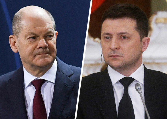 Zelenski və Olaf Şolts telefonla danışıb