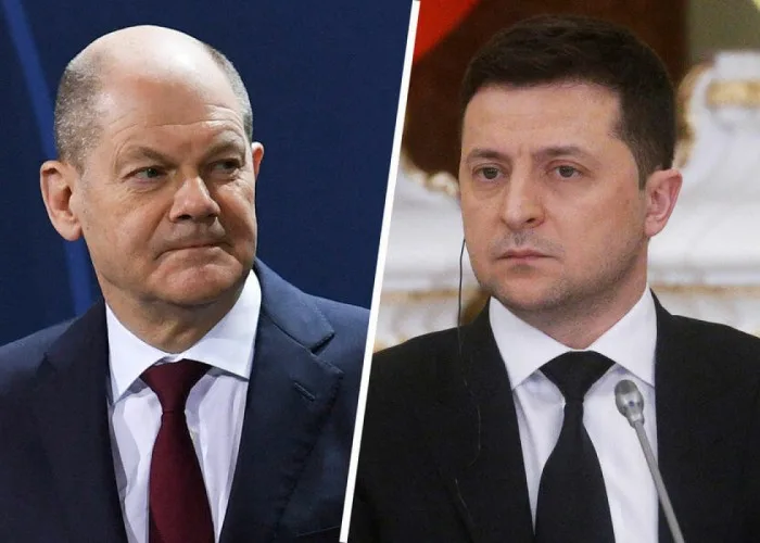 Zelenski və Olaf Şolts telefonla danışıb