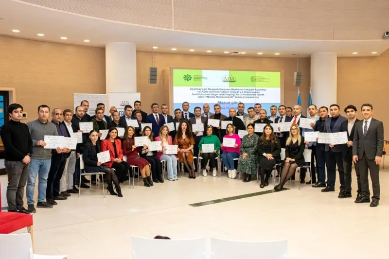 “Media Menecmenti” təlim proqramının bağlanış mərasimi keçirilib