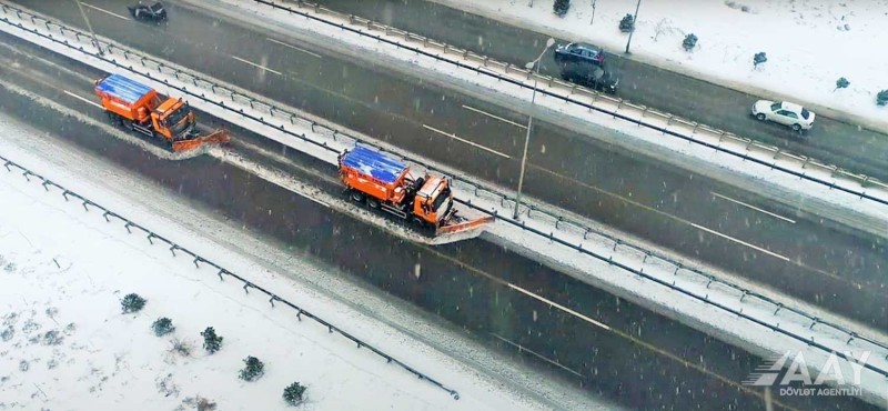 "Zəfər yolu"nda nəqliyyatın hərəkəti təmin olunub