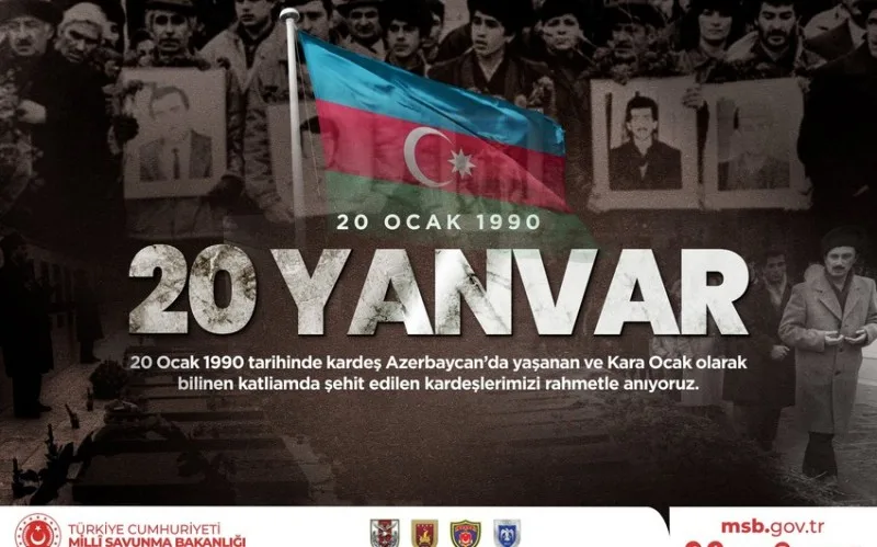 Türkiyə MN-dən 20 Yanvarla bağlı PAYLAŞIM