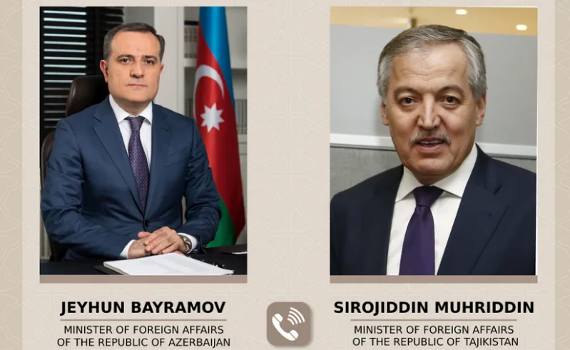 Ceyhun Bayramov tacik həmkarı ilə telefonda danışdı