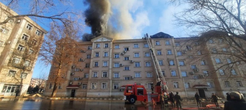 Naxçıvanda güclü yanğın söndürüldü - VİDEO - YENİLƏNİB