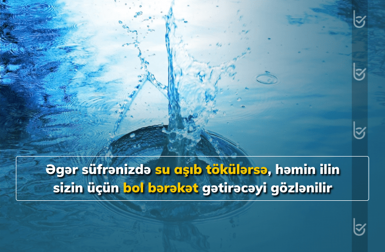 Bu gün Su çərşənbəsidir
