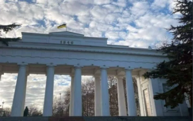 Krımda Ukrayna bayrağı dalğalanır