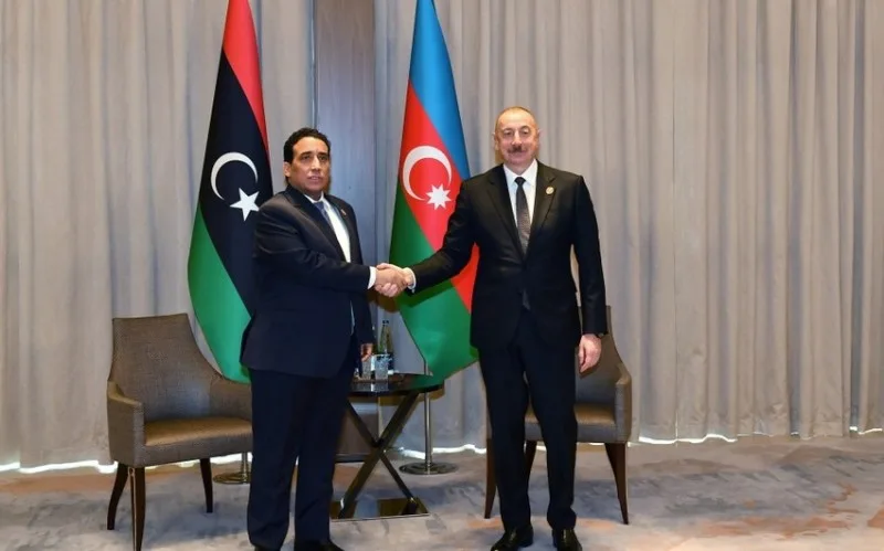 İlham Əliyev Liviya Dövləti Prezident Şurasının sədri ilə görüşdü - FOTOLAR