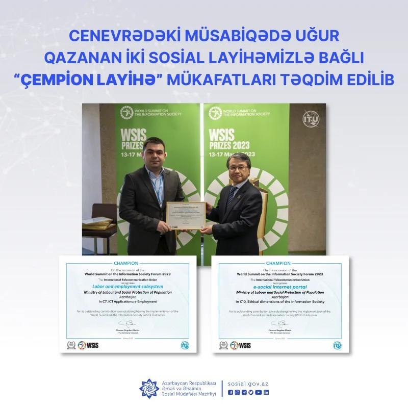 ƏƏSMN-nin ili sosial layihəsi Cenevrədə uğur qazanıb