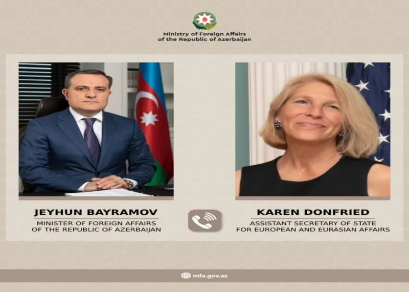 Ceyhun Bayramov ABŞ Dövlət Katibinin köməkçisi ilə müzakirə apardı
