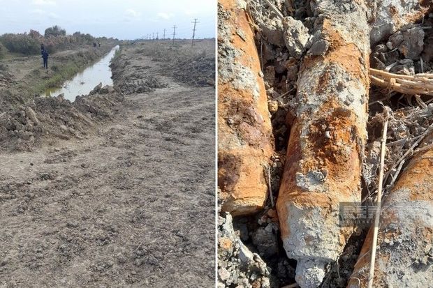 Salyanda partlamamış mərmilər tapılıb