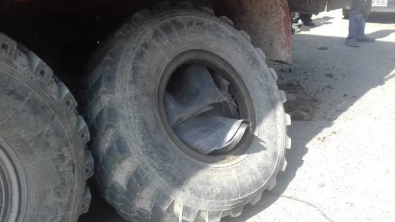 Təkər qolunu apardı