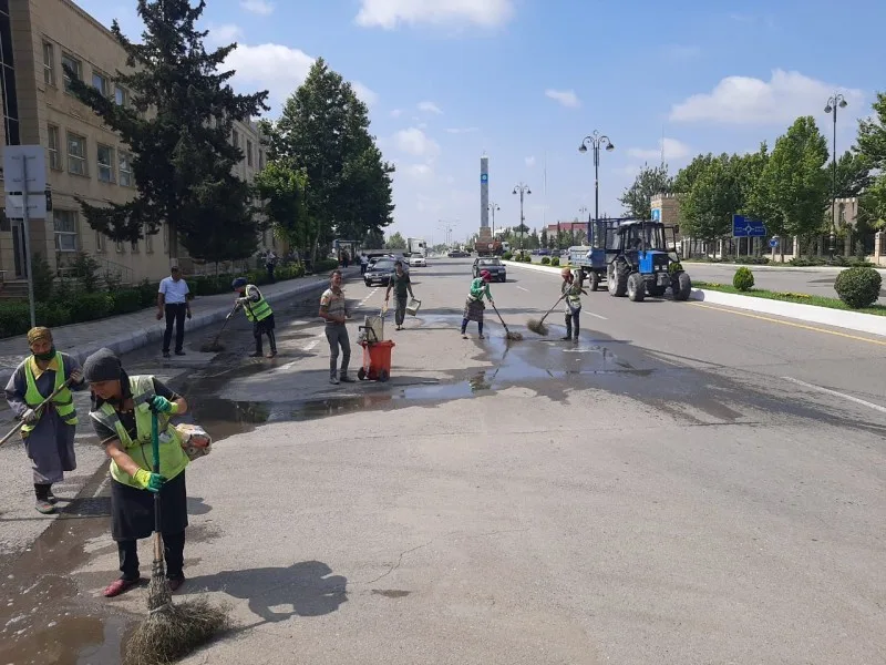 Yevlaxda ümumşəhər iməciliyi - FOTOLAR