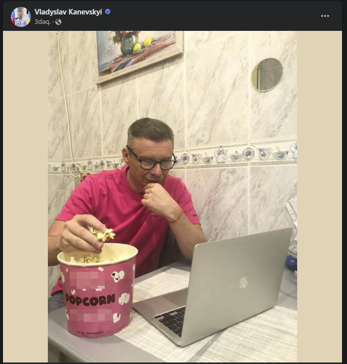 Ukrayna səfirindən subliminal mesaj - FOTO