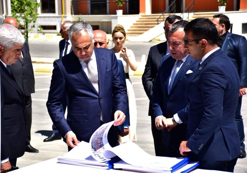 Naxçıvanda 192 mənzillik yeni yaşayış kompleksi istifadəyə verildi - FOTOLAR