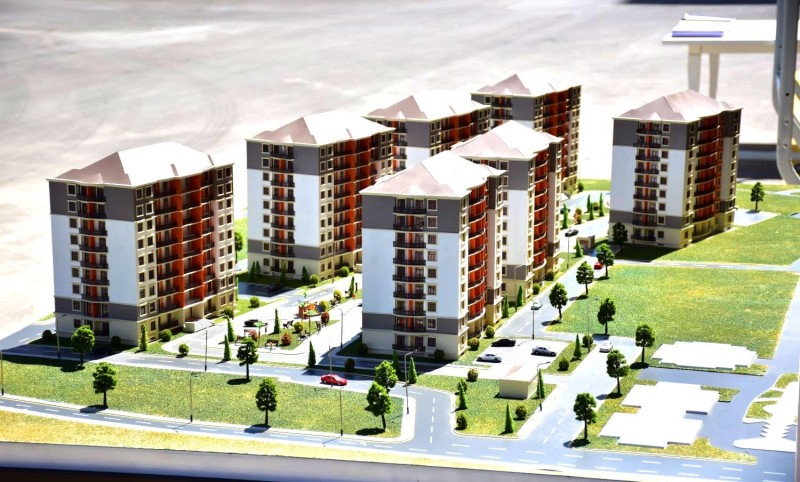 Naxçıvanda 192 mənzillik yeni yaşayış kompleksi istifadəyə verildi - FOTOLAR