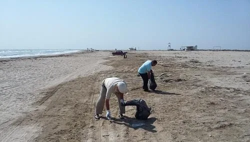 Xəzərin və çay sahillərindən 20 ton zibil yığıldı