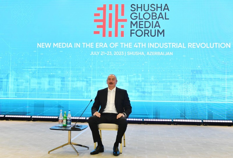 İlham Əliyev Şuşadakı Forumda çıxış edib - YENİLƏNİB
