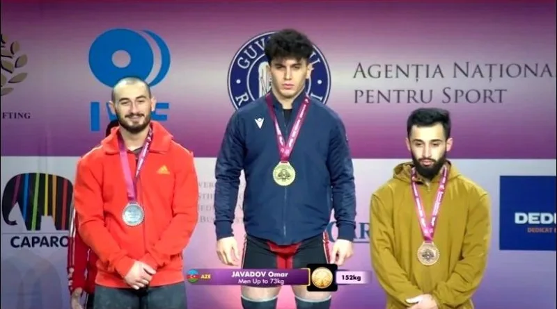 Ağır atletimiz Avropa birinciliyində qızıl medal qazandı