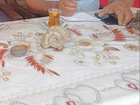 Cəlilabadda qoç fiquru tapıldı - FOTO