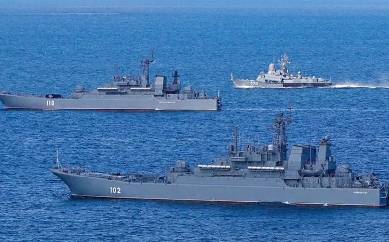 Rusiya dənizdə hərbi təlim keçir