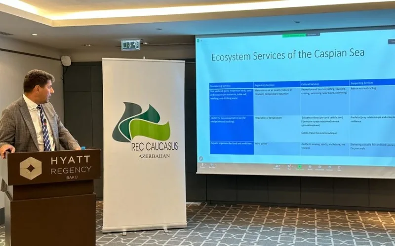 İqlim dəyişmələrinin Xəzərin dinamikasına təsiri mövzusunda seminar keçirilib