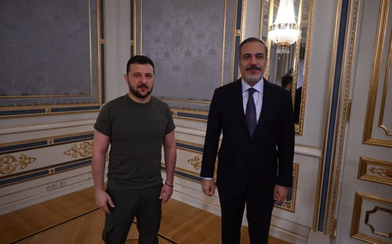 Hakan Fidan Ukraynada Zelenski ilə görüşüb - YENİLƏNİB