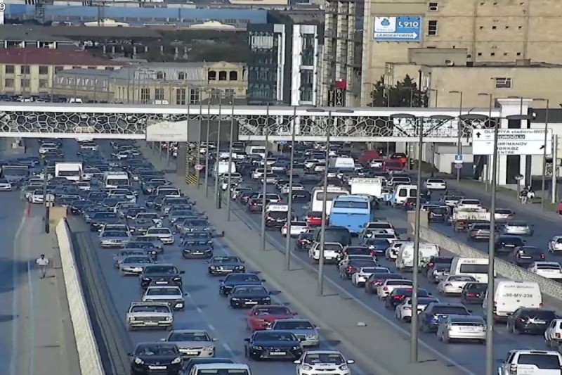 Bakıda bu yollarda sıxlıqdır