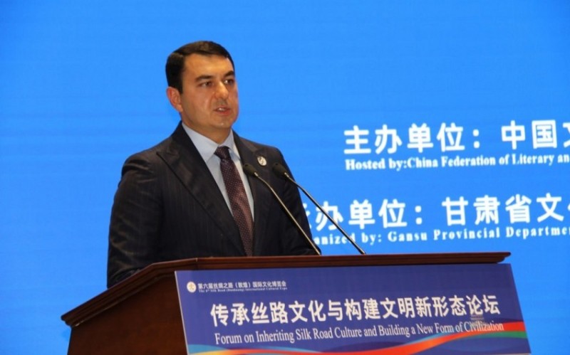 Adil Kərimli Çindəki forumda çıxış etdi - FOTOLAR
