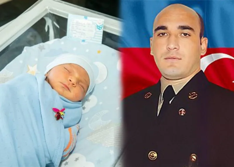 Şəhidin övladı dünyaya gəldi - FOTOLAR