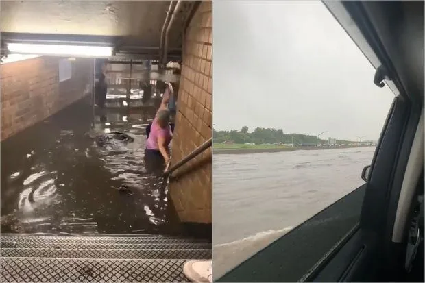 Metronu su basdı