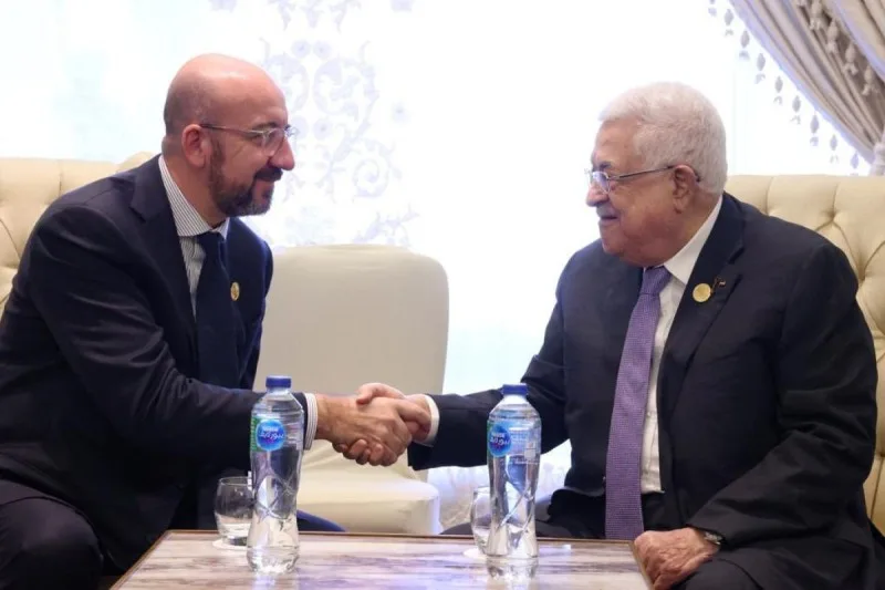 Şarl Mişel və Mahmud Abbas Qahirədə görüşdü