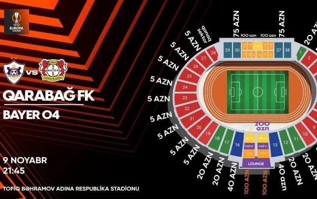 “Qarabağ” – “Bayer” oyununa neçə bilet satılıb?