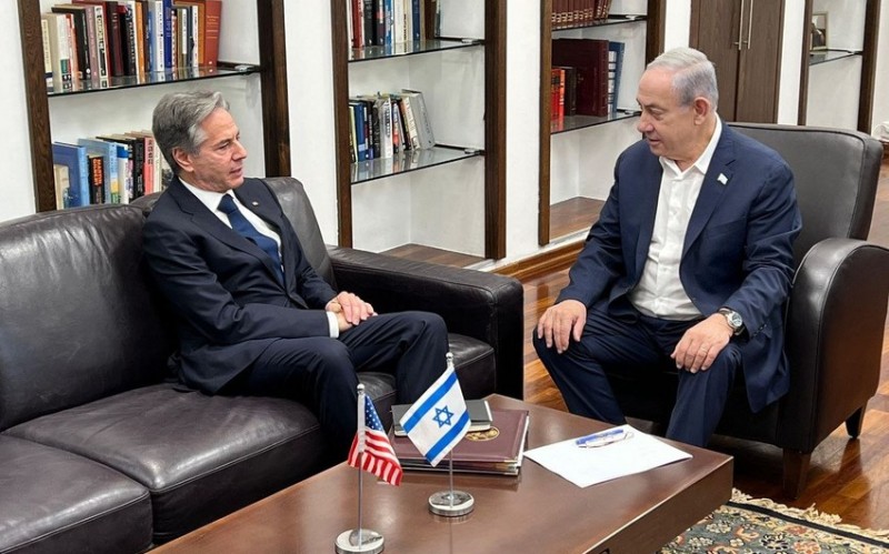 Blinken Təl-Əvivdə Netanyahu ilə görüşdü - YENİLƏNİB