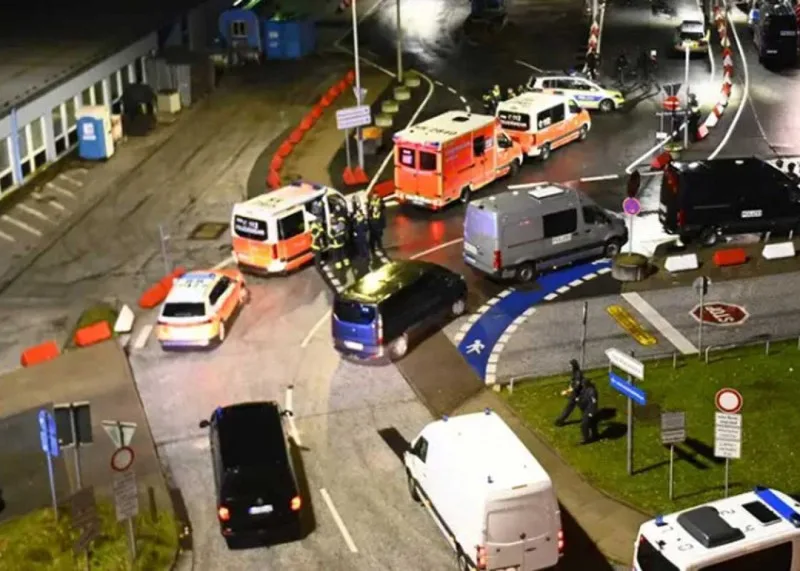 Hamburq aeroportundakı silahlı şəxs təslim oldu - YENİLƏNİB