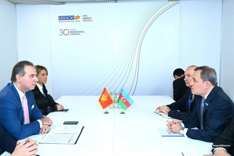 Bayramov Monteneqronun xarici işlər naziri ilə görüşüb
