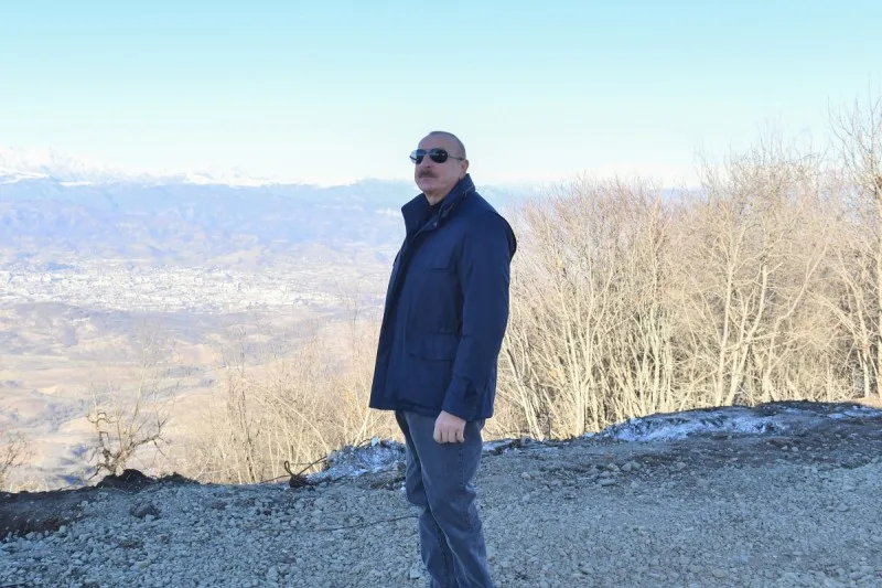 Prezident Xocalının Dağdağan kəndində olub - YENİLƏNİB