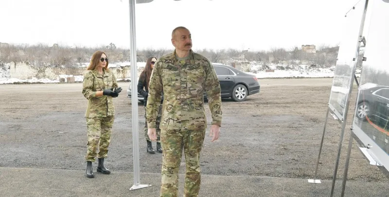 Prezident Şuşada tikinti və bərpa işləri ilə tanış oldu