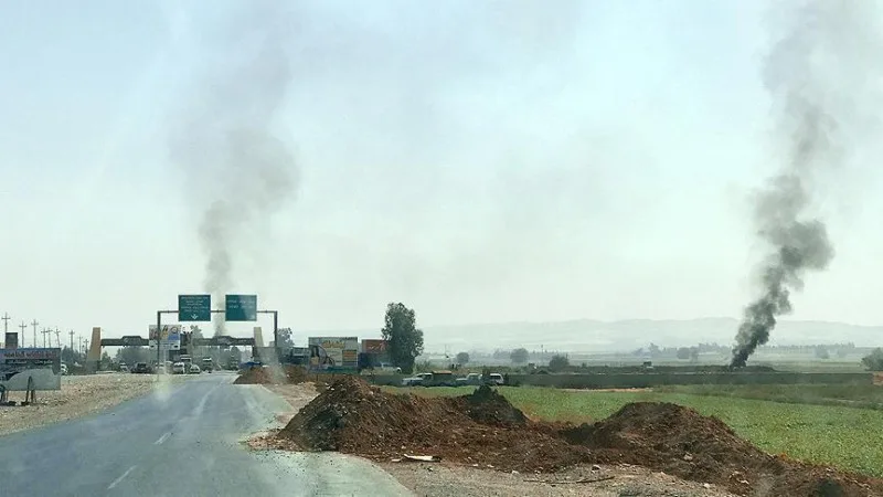 Kürdüstanda aviabazaya PUA hücumu...
