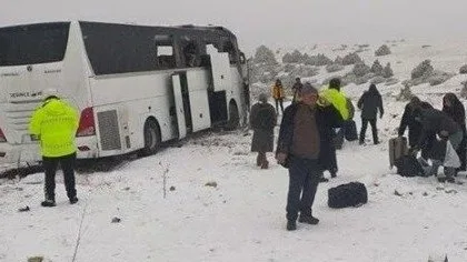 Türkiyədə avtobus qəzası: Ölən və yaralananlar var