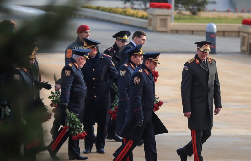 DİN-in rəhbərliyi Şəhidlər xiyabanını ziyarət etdi
