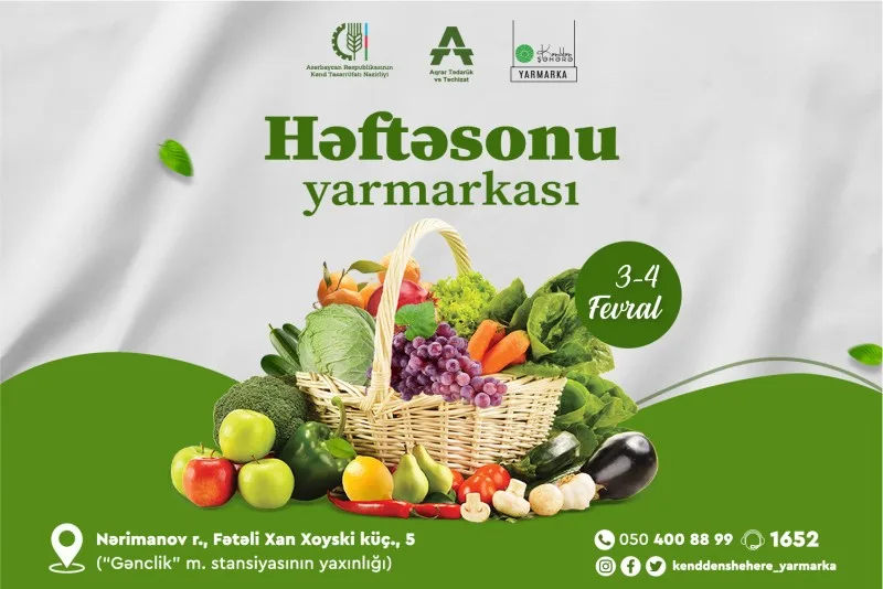 Həftəsonu “Kənddən Şəhərə” yarmarkası keçiriləcək