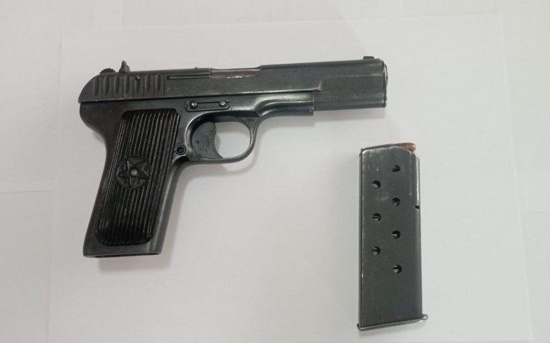 Şirvan sakinindən “TT” markalı tapança müsadirə edilib