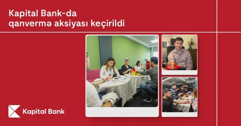 Kapital Bank-da qanvermə aksiyası keçirilib