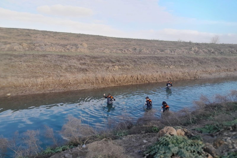 Kanalda batan uşağın axtarışları davam edir - VİDEO