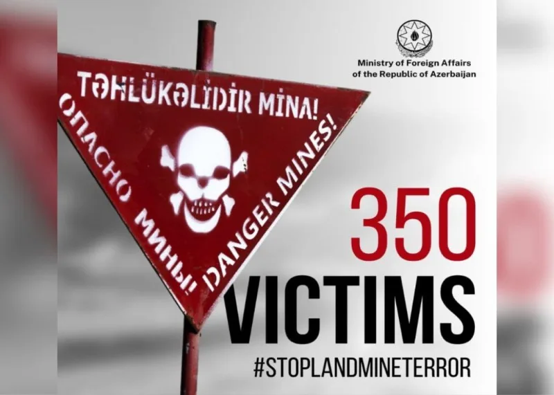 Vətən müharibəsindən sonra 350 nəfər mina qurbanı olub - XİN